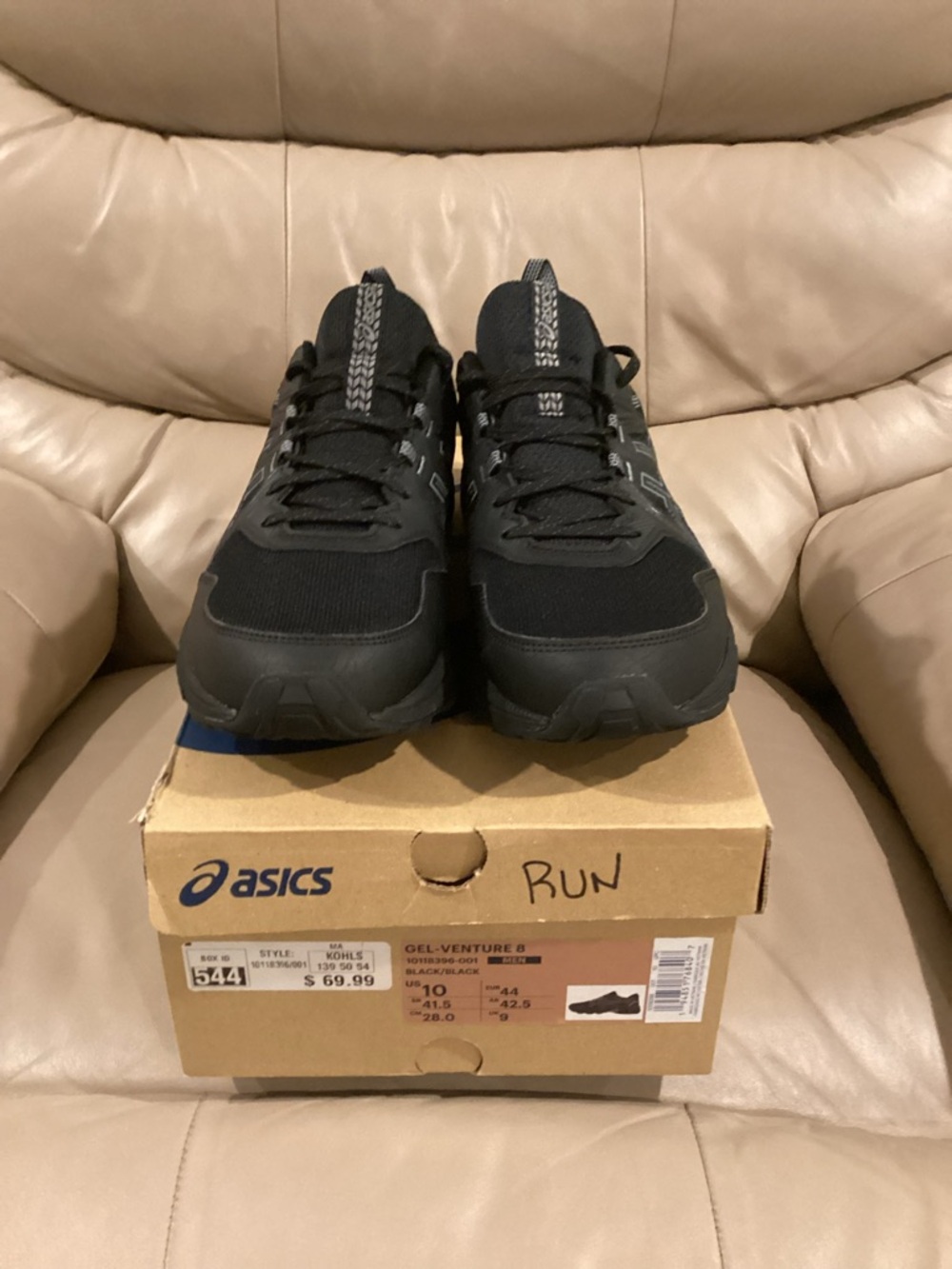 ASICS Black Men's GEL-Venture Trail Running Shoes